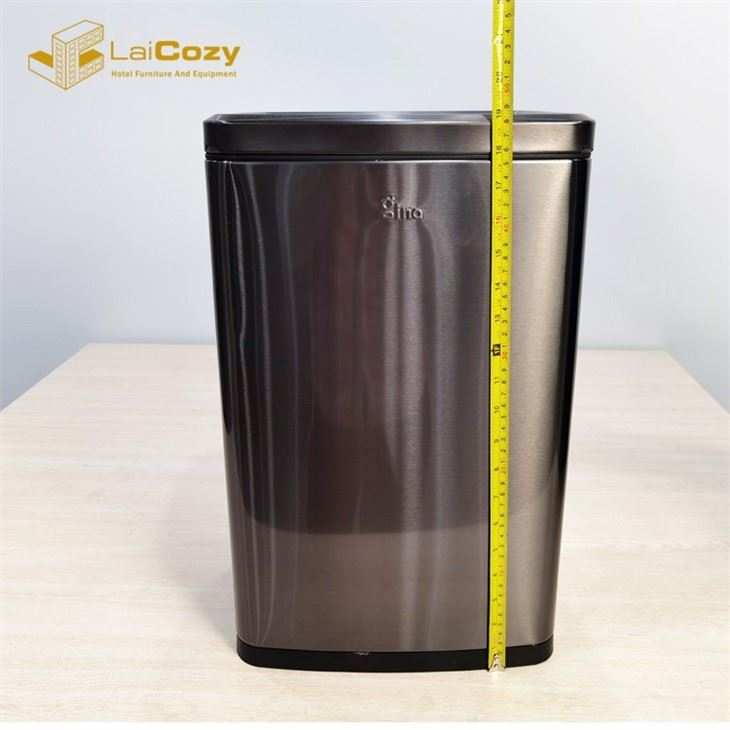 Hotel Lobby Stainless Steel Dustbin 20l Trash Can