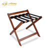 Classical Wood Folding Hotel Luggage Rack Stand with Handle Price