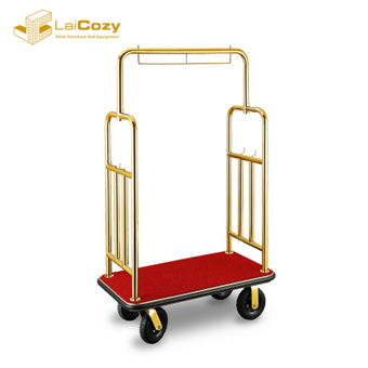 Golden 304 Stainless Steel Bellman Trolley
