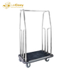304 Stainless Steel Hotel Bell Boy Luggage Trolley Cart