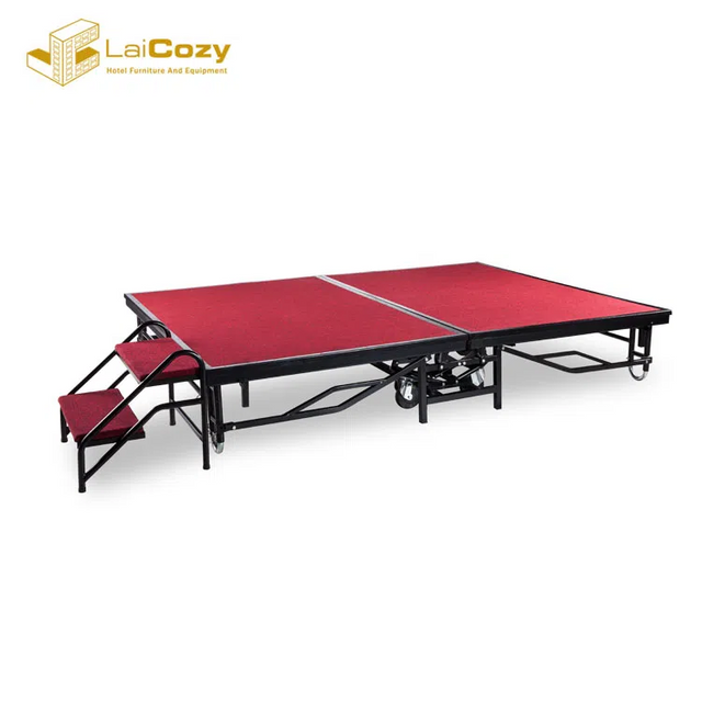 Heavy Duty Portable Folding Adjustable Hotel Mobile Stage