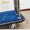 Hotel Equipment 304 Stainless Steel Concierge Bellhop Luggage Trolley Cart