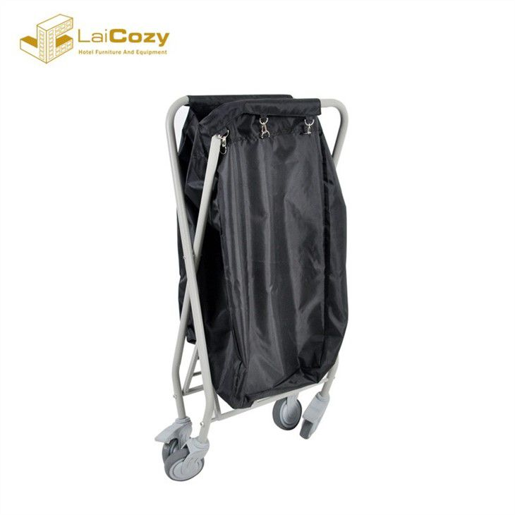 Hotel Folding Linen X Shape Laundry Cart Housekeeping Trolley