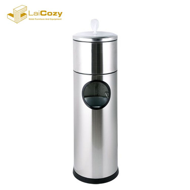 Disinfectant Sanitizing Wet Wipe Dispenser Station Stand with Disposal Bin