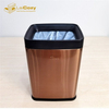 Hotel Guest Room Rose Gold Plastic Dustbin Trash Can