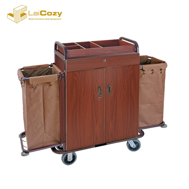 Hotel Housekeeping Maid Cart Room Service Cleaning Trolley