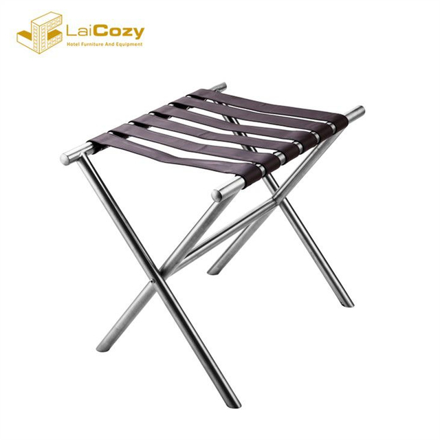 Modern Hotel Room Foldable Solid Luggage Rack Stand for Suitcase
