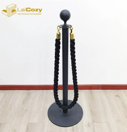 Laicozy Concert Crowd Control Barrier Stanchion Ropes And Post with Sign