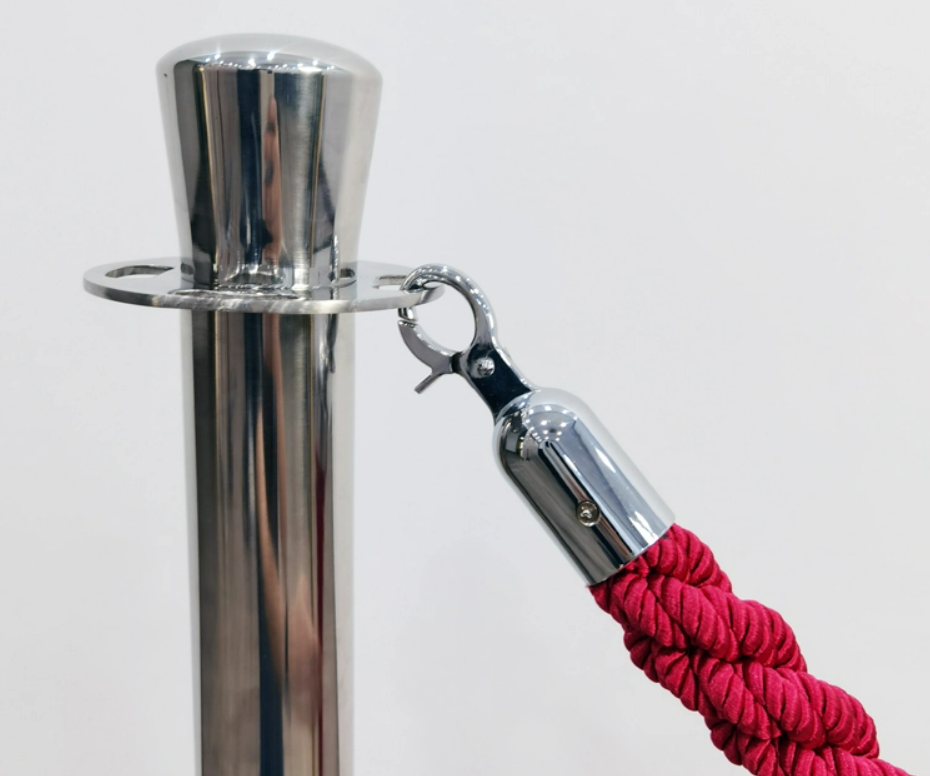 Laicozy Stainless Steel Crowd Control Stanchion Post with Rope