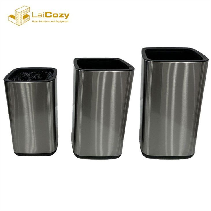 Wholesale 7L 10L 12L Indoor Stainless Steel Trash Can Waste Bin