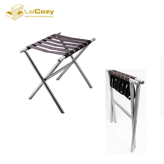 Modern Hotel Room Foldable Solid Luggage Rack Stand for Suitcase