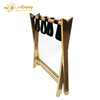 Antique Titanium Gold Stainless Steel Luggage Rack for Hotel Bedroom