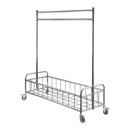 Hot Sale 5 Star Hotel Clothes Garment Rail Rack Cart