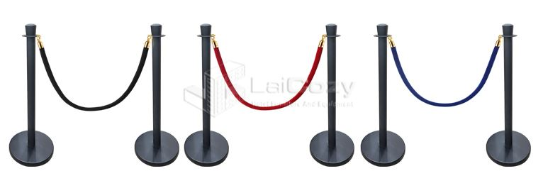 Red Rope Barrier Post