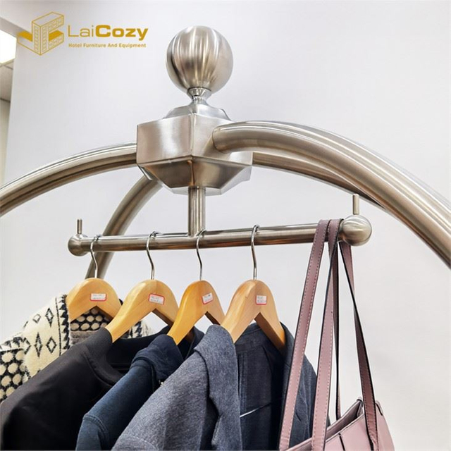 Stainless Steel Bellman Concierge Birdcage Trolley Luggage Cart 