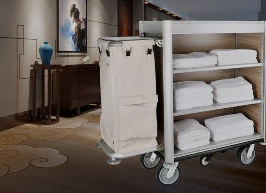 The functions of the Hotel Housekeeping Trolley