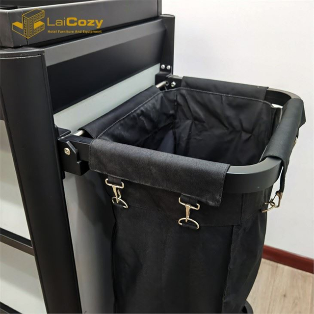Aluminum Housekeeping Carts Linen Trolley Service Cart For Sale