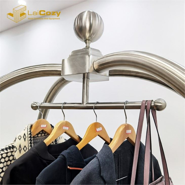 Hotel Bellman Luggage Cart Stainless Steel Birdcage Trolley