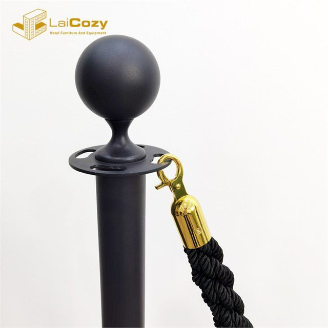 Concert Crowd Control Barrier Stanchion Ropes And Post with Sign