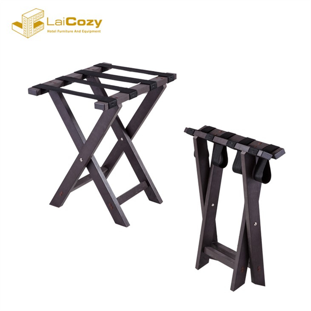 Hotel Bedroom Foldable Wooden Luggage Racks for Sale
